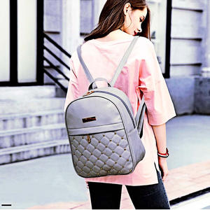 Sac à dos en cuir pour ordinateur portable pour femmes Sac à dos de voyage pour dames Ordinateur Sacs à bandoulière Noir Casual Collage Étudiants Sacs à dos - Product Image 6