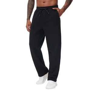 Streetwear de haute qualité Anti-rides Style ample droite décontracté pantalons et pantalons pour hommes personnalisés hommes teints en plaine pantalons pour hommes - Product Image 2
