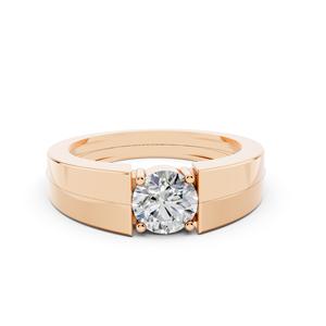 Bague en or rose avec diamants cultivés en laboratoire-Bijoux de luxe durables pour toutes les occasions - Product Image 1