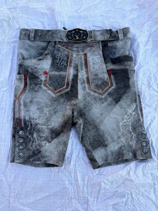 Lederhosen bavaroises sur mesure pour hommes, en cuir véritable, écologiques, respirantes, brodées, OEM, vente en gros, Oktoberfest allemand - Product Image 6