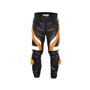 Pantalon en cuir de moto respirant de haute qualité pour hommes - Pantalon de conduite protecteur avec couleurs et tailles personnalisées - Product Image 2