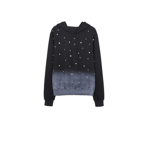 2025เสื้อมีฮู้ดผ้าฝ้าย100% พลอยเทียมและชุดมีฮู้ดที่ซักกรดชุดโอเวอร์ไซส์แบบรูดซิปขึ้นแบบกำหนดเองรุ่นที่มีน้ำหนักมาก - Product Image 3