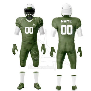L'uniforme de football américain de sublimation respirante court-circuite le matériel à séchage rapide du polyester 100% pour le jeu extérieur - Product Image 1