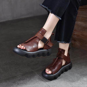 Baskets compensées épaisses pour femmes, à lacets, décontractées, pour la marche quotidienne et le style urbain tendance - Product Image 1