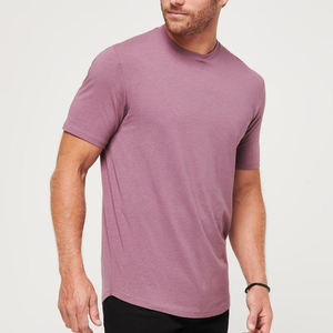 Camiseta 100% de algodón de peso pesado para hombre, transpirable, de secado rápido, ecológica, Camiseta lisa de moda, ajuste Regular, Color sólido, Verano - Product Image 2