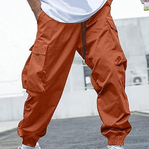 Pantalones con logotipo estampado de algodón polar liso teñido de talla grande Fashion Essentials Gym Man Trouser para hombres subido por Dress Sports - Product Image 3