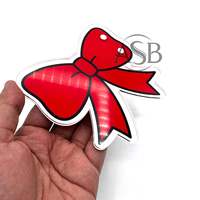 Support à cils en acrylique rouge avec nœud, outil de beauté, impression de logo personnalisée, support à cils sur mesure, prix de gros, service OEM