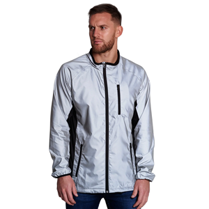 Venta al por mayor de moda de los hombres chaquetas reflectantes con capucha transpirable en blanco chaqueta reflectante para los hombres - Product Image 6