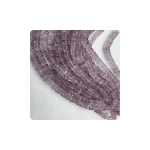 Améthyste rose naturelle de qualité supérieure à facettes Heishi perles en vrac 7-10mm forme de niveau 14 pouces de long 8mm taille pour la fabrication de bijoux - Product Image 3