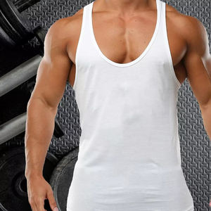 Débardeur classique en jersey de coton à encolure dégagée pour homme Débardeur léger en coton pour homme Maillot de corps coupe régulière Débardeur pour homme - Product Image 3