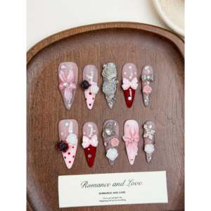 Ros Royale Press on Nail, design élégant Ros pour une manucure stylée - Product Image 6