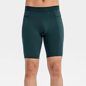 Wholesale Men's Mid Comfortable <b>Compression</b> <b>Shorts</b> Elastic Customized Regular Fit Solid Pattern <b>Shorts</b> - Product Image 1