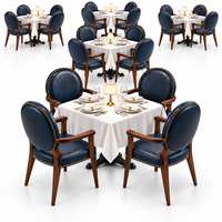 Chaise de restaurant commerciale de style italien et américain, en cuir, avec structure en bois, coussin rembourré, fauteuil