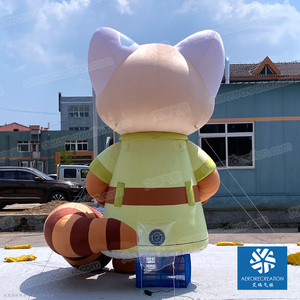 4m nuevo personaje de película inflable personalizado al aire libre volar dibujos animados <span class=keywords><strong>mapache</strong></span> <span class=keywords><strong>gigante</strong></span> mascota de dibujos animados inflable - Product Image 4