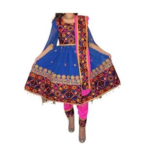 อัฟกันชุดเดรสโคจิ3ชิ้น,ชุดอัฟกานีปักลายเต็มใบชุดเดรสวัฒนธรรมอัฟกานิสถาน - Product Image 1