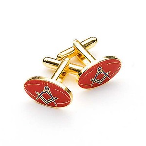 FREEMASON MASONIC MASON GOLD GP HECHO EN USA Gemelos - Product Image 6