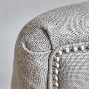 เก้าอี้ทานข้าวไม้สักแท้สไตล์โมเดิร์น พร้อมโฟมและผ้าหุ้ม สำหรับเฟอร์นิเจอร์ภายในบ้าน เหมาะสำหรับห้องนั่งเล่นในอพาร์ตเมนต์ - Product Image 5