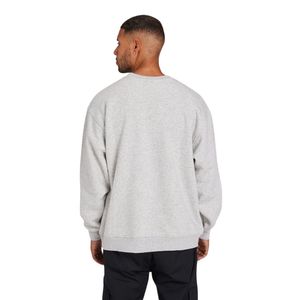 Sudadera de gran tamaño para hombre Grey Marl 345GSM Jersey de algodón Cuello redondo con logotipo sutil en el pecho y ajuste relajado - Product Image 2