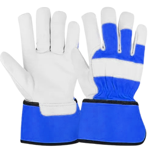 Cómodos guantes de seguridad de cuero de grano de cabra resistentes para trabajo en el jardín suave uso Personal antivibración antiestático CE - Product Image 2