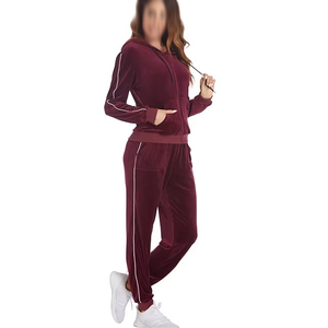 Conjuntos Deportivos para Mujer, Estampados, con Capucha, Casuales |   Conjunto de Ropa de Estar en Casa 100% Algodón Transpirable con Sudadera con Capucha y Pantalones Deportivos - Product Image 2