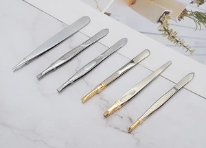 Pince à épiler professionnelle en acier inoxydable personnalisée pour l'épilation des sourcils et des sourcils, outils de maquillage et de beauté pour femmes - Product Image 4