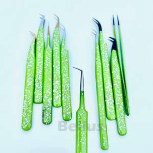 Pince à épiler professionnelle 45 75 90 degrés pour extensions de cils de volume pince à épiler en acier inoxydable outils de beauté - Product Image 1