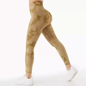 Vêtements de sport de haute qualité Leggings de fitness de sport personnalisés taille haute Compression douce bout à bout séchage rapide Yoga Leggings pour femmes - Product Image 6