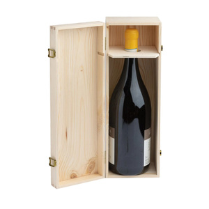 Hộp gỗ cho 1 chai kiểu Bordeaux, 1500 ml. Kích thước nội bộ: 47x15x15 - Product Image 2