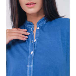 Chemise tunique Stone Wash pour femme - Product Image 1