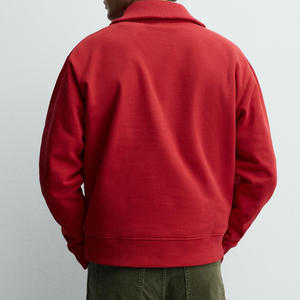 Sweat-shirt à col montant pour homme avec manches longues et ourlet côtelé, vêtement décontracté pour l'hiver, service OEM, prix de gros, décontracté - Product Image 6