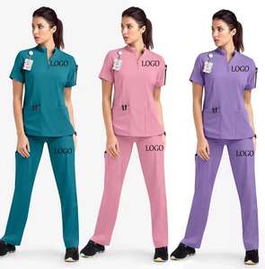 Uniformes de gommage médicaux femmes gommage infirmière uniforme haut pour hôpital OEM Service gommage infirmière - Product Image 4