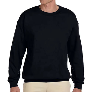 <b>Sweatshirt</b> Custom Blank <b>Plain</b> Thick Gym Heavyweight Pullover <b>Black</b> Regular Fit Polyester/Cotton Fleece Winter Digital Thermal - Product Image 6