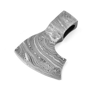 Tête de hache en acier de Damas fabriquée à la main adaptée au matériel de camping à bois et à la fabrication d'outils personnalisés - Product Image 6