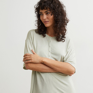 Pijamas de dos piezas Otoño Invierno satén ropa de dormir mujer ropa de dormir traje de noche para señora familia camisón conjuntos de pijamas de seda - Product Image 3