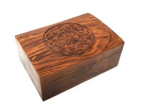 Organisateur de boîte à bijoux en bois fait main de luxe boîtes en bois sculptées florales modernes pour stocker des bijoux et des pièces idées cadeaux