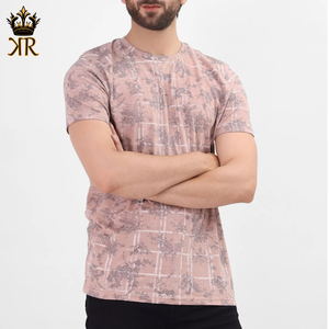 Meilleures ventes T-shirt à manches courtes pour hommes, taille et couleur personnalisées, nouveau tissu tricoté élégant et décontracté à vendre - Product Image 3
