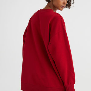 Sweat-shirt en molleton de coton épais pour femmes Sweat-shirt à col rond Pull-over décontracté Imprimé personnalisé Sweat-shirt pour femmes - Product Image 4