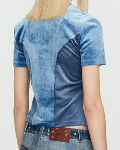 Camiseta de Manga Corta con Cuello Redondo y Estampado de Rayas para Hombre, Camiseta para Actividades al Aire Libre de Verano, Impresión Serigráfica Personalizada en Color - Product Image 3