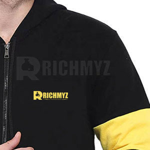 Sweat à capuche zippé à manches longues - Créez votre propre sweat d'hiver écologique respirant en polaire mélange polyester/coton pour homme - Product Image 6