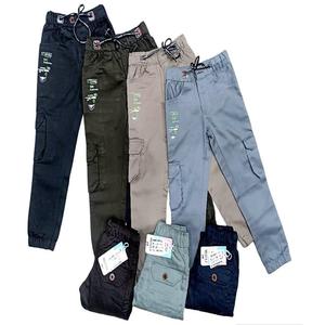 Meilleur pantalon enfants garçons multi-poches Cargo style droit OEM POLYESTER coton tricoté technique délavée - Product Image 1