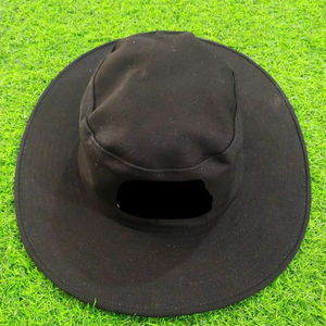 Best Selling High Quality Cotton Cloth Full Size Cricket Umpire <b>Cap</b> Custom Logo <b>Men</b> Accessory Beautiful <b>Black</b> Color Natural - Product Image 1