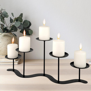 Candle <b>Holder</b> With <b>Glass</b> Pits on Metal Base With Customized Color and Sizes With Great Quality at Wholesale Prices - Product Image 5