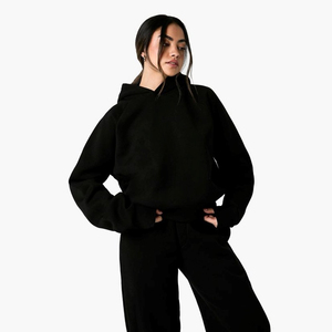 Sweat à capuche personnalisé avec logo bouffant pour femmes d'automne 3D Collection hiver vente en gros avec décoration d'insigne avant OEM à bas prix - Product Image 6