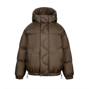 Vestes d'hiver matelassées pour hommes sur mesure de haute qualité, 100% rembourrage en duvet de canard, 200g-250g de rembourrage en polyester, fermeture éclair en nylon, satin tricoté - Product Image 1