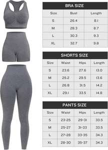 Ensemble de yoga pour femmes, dernier style, sans couture, design personnalisé, avec leggings - Product Image 2