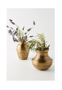 Florero de latón de diseño antiguo hecho a mano para decoración del hogar con atractivo rústico vintage y acabado de primera calidad - Product Image 6