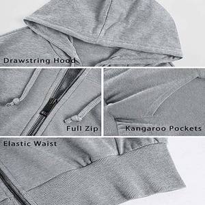 Fashionable Women's Cropped Hoodies Top Quality Cotton Knitted <b>Light</b> Weight Stylish Breathable Women's Clothing Crop Top Hoodies - Product Image 5