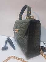 Sac à main bandoulière en cuir d'alligator plaqué crocodile Anwar Enterprises, vente en gros pure, sac à main tendance pour femmes