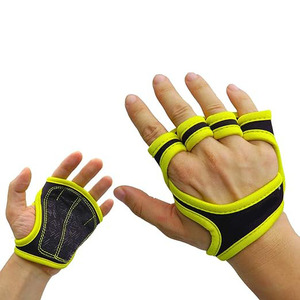 Almohadilla de soporte de agarre Protector de palma más vendida para levantamiento de pesas gimnasia ejercicio logotipo personalizado Fitness neopreno mano guante - Product Image 4