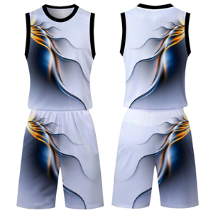 Conjuntos de uniformes de baloncesto sublimados transpirables personalizados 100% camisetas de equipo de poliéster ropa deportiva de Pakistán Exportación de fábrica - Product Image 6